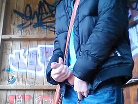 German Stud Public Park Jerk And Cum